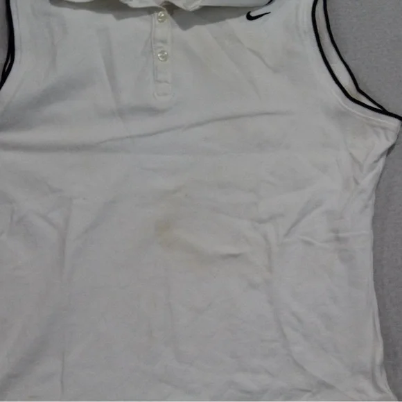 Nike Women Top Tennis Sleeveless Shirt Stains Size Small - Picture 3 of 7